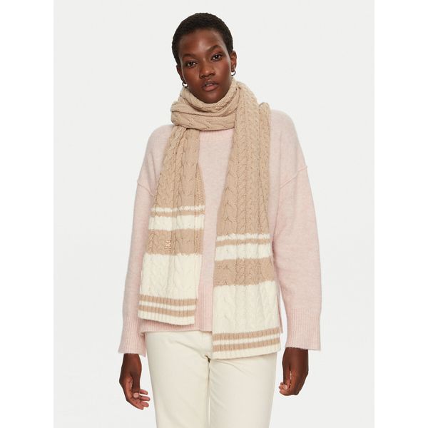 Tommy Hilfiger Зимен шал Tommy Hilfiger Naval AW0AW16654 Бежов