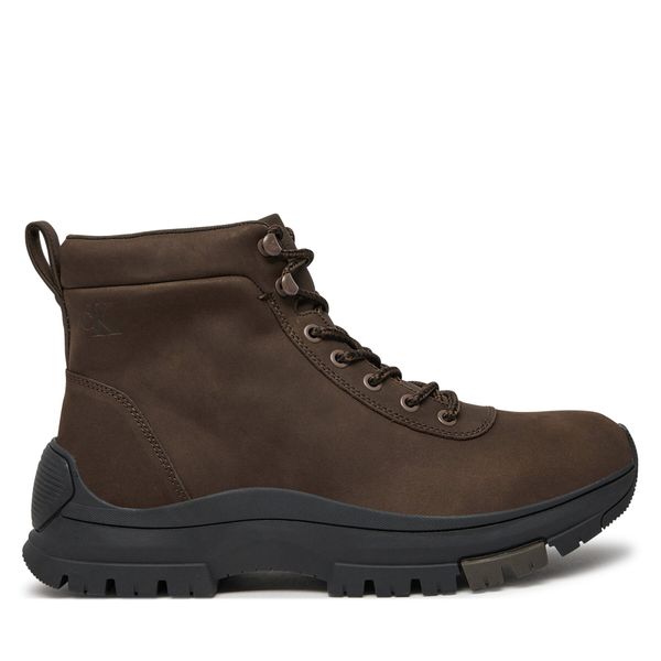 Calvin Klein Зимни обувки Calvin Klein Hybrid Wp Boot Laceup Rebellious YM0YM01077 Кафяв