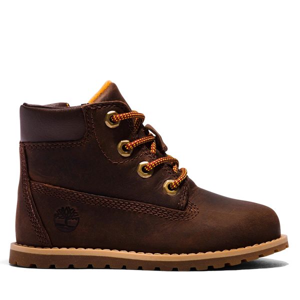 Timberland Зимни обувки Timberland Pokey Pine 6In Boot With TB0A2NC39311 Dk Brown Full Grain