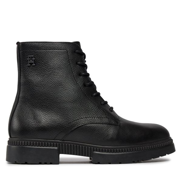 Tommy Hilfiger Зимни обувки Tommy Hilfiger Comfort Cleated Termo Lth Boot FM0FM04651 Black BDS