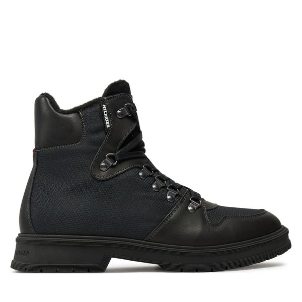 Tommy Hilfiger Зимни обувки Tommy Hilfiger Hilfiger Warm Cordura Mix Boot FM0FM05180 Черен