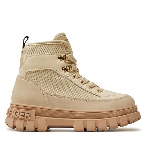 Tommy Hilfiger Зимни обувки Tommy Hilfiger Lace-Up Bootie T3A5-33602-1698 M Бежов