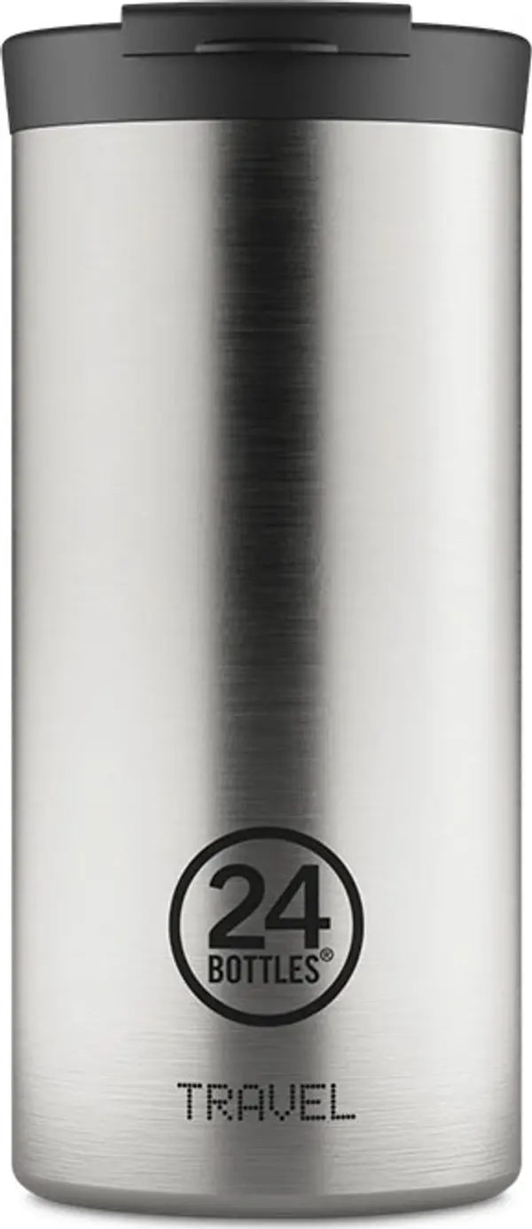 24Bottles 24 Bottles Travel Tumbler Brushed Steel 600ml Unisex - Чаша 24Bottles - Silver - TT_060_406-One-size - Size: One size