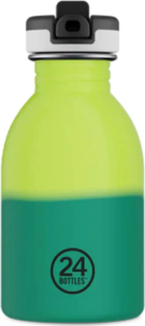 24Bottles 24 Bottles Urban Bottle 250ml REactive Yellow/Green - Sport Lid Unisex - Бутилки 24Bottles - Жълт - UB_025_2007-One-size - Size: One size
