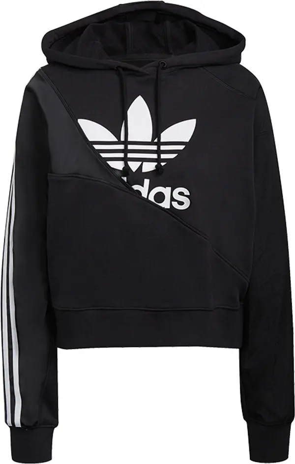 adidas Originals adidas Adicolor Split Trefoil Hoodie Жени - Суитшърти и блузи с качулка adidas Originals - Черен - HC7050-36 - Size: 36