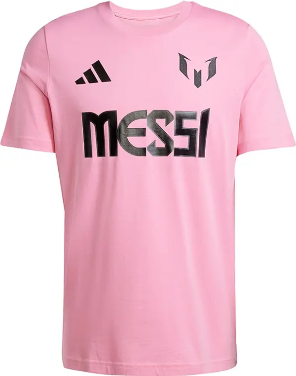adidas Performance adidas Messi Name and Number Graphic Tee Мъже - Тениски adidas Performance - Розов - JM3550-M - Size: M