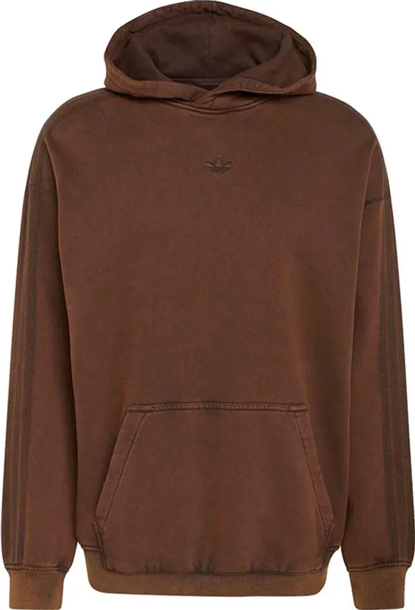 adidas Originals adidas Premium Essential Retro Washed Hoodie Мъже - Суитшърти и блузи с качулка adidas Originals - Кафяв - KD2858-M - Size: M