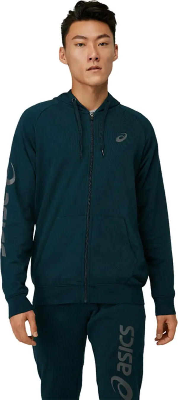Asics Asics Big Fz Hoodie Мъже - Суитшърти и блузи с качулка Asics - Син - 2031A983-404-L - Size: L