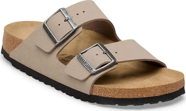 Birkenstock Birkenstock Arizona Birkibuc Narrow Fit Gray Taupe Unisex - Сандали Birkenstock - Beige - 1032070-3.5 - Size: 3.5