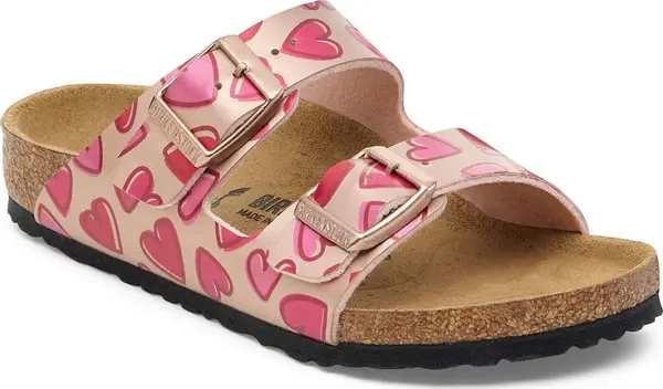Birkenstock Birkenstock Arizona Birko-Flor Narrow Fit Electric Metallic Copper Hearts Жени,Деца - Сандали Birkenstock - Многоцветен - 1030445-2.5 - Size: 2.5