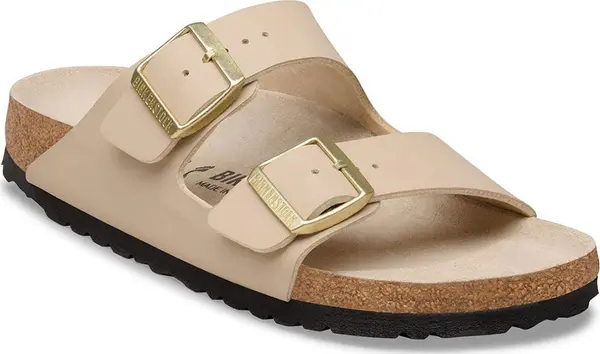 Birkenstock Birkenstock Arizona Birko-Flor Narrow Fit Triples Sandcastle Oyster Жени - Сандали Birkenstock - Beige - 1031438-3.5 - Size: 3.5