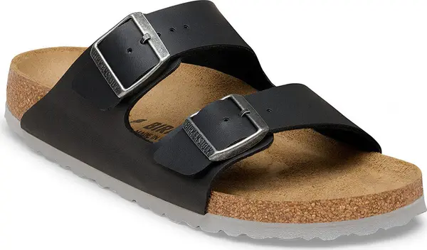 Birkenstock Birkenstock Arizona Birko-Flor Regular Fit Black Light Gray Unisex - Сандали Birkenstock - Черен - 1032018-2.5 - Size: 2.5