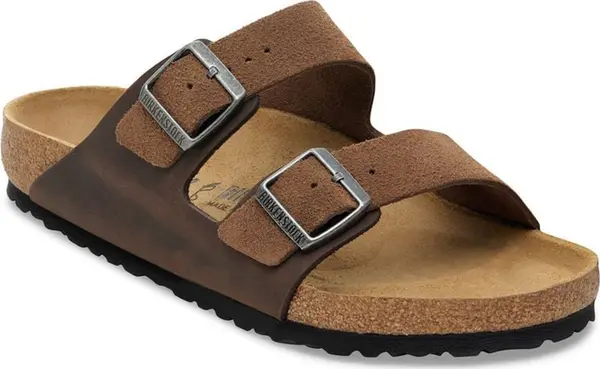 Birkenstock Birkenstock Arizona BS Mixed Leather Regular Fit Unisex - Сандали Birkenstock - Кафяв - 1030677-7.5 - Size: 7.5
