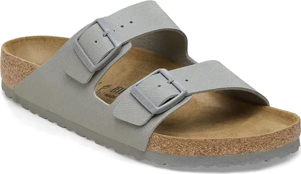 Birkenstock Birkenstock Arizona BS Saffiano Stone Coin Narrow Fit Мъже - Сандали Birkenstock - Сив - 1026454-7 - Size: 7