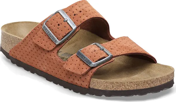 Birkenstock Birkenstock Arizona BS Suede Embossed Regular Fit Unisex - Сандали Birkenstock - Оранжев - 1026985-7.5 - Size: 7.5