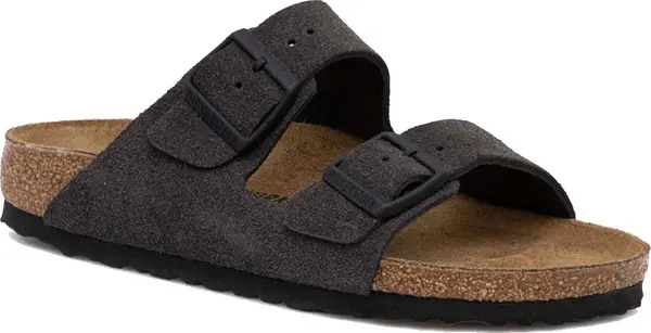 Birkenstock Birkenstock Arizona BS Velvet Grey Regular Fit Мъже - Сандали Birkenstock - Сив - 1028603-2.5 - Size: 2.5