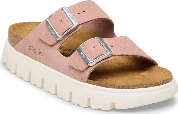 Birkenstock Birkenstock Arizona Chunky Suede Leather Narrow Fit Pink Clay Жени - Сандали Birkenstock - Розов - 1031254-3.5 - Size: 3.5