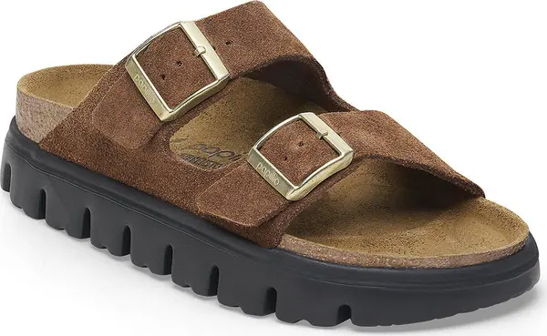 Birkenstock Birkenstock Arizona Chunky Suede Leather Narrow Fit Жени - Сандали Birkenstock - Кафяв - 1028389-5.5 - Size: 5.5
