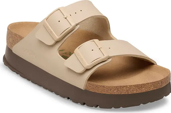 Birkenstock Birkenstock Arizona Flex Platform Birko-Flor Narrow Fit Sandcastle Жени - Сандали Birkenstock - Светло кафяв - B1031261-3.5 - Size: 3.5