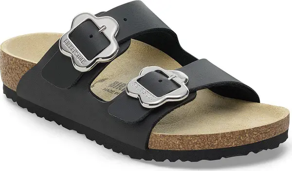 Birkenstock Birkenstock Arizona Flower Buckle Kids Birko-Flor Narrow Fit Жени,Деца - Сандали Birkenstock - Черен - 1029844-34 - Size: 34