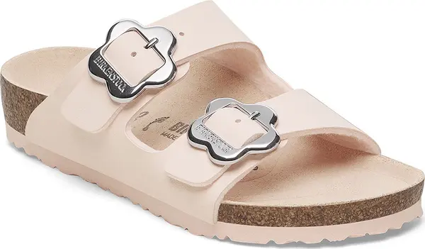 Birkenstock Birkenstock Arizona Flower Buckle Kids Birko-Flor Narrow Fit Жени,Деца - Сандали Birkenstock - Светло кафяв - 1029490-4.5 - Size: 4.5