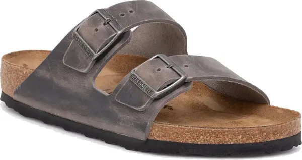 Birkenstock Birkenstock Arizona Natural Leather Oiled Narrow Fit Unisex - Сандали Birkenstock - Кафяв - 1027026-7.5 - Size: 7.5