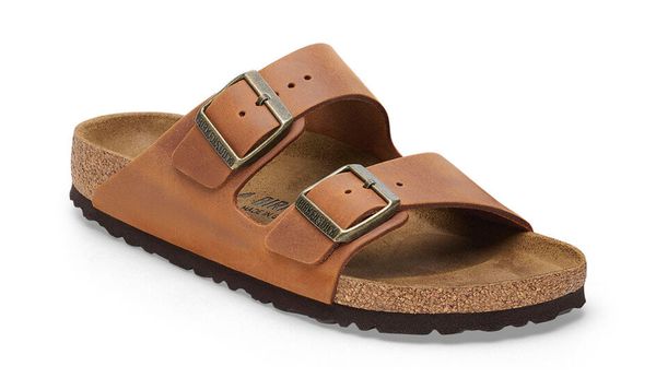 Birkenstock Birkenstock Arizona Natural Leather Oiled Regular Fit