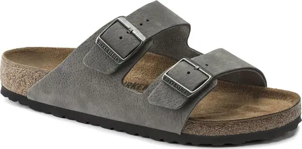 Birkenstock Birkenstock Arizona Nubuck Leather Narrow Fit Мъже - Сандали Birkenstock - Сив - 1020707-7 - Size: 7
