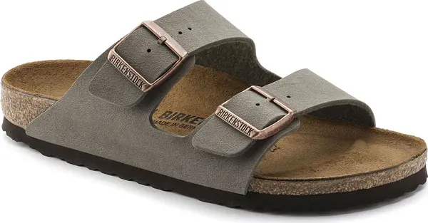 Birkenstock Birkenstock Arizona Nubuck Stone Narrow Fit Unisex - Сандали Birkenstock - Сив - 151213-5.5 - Size: 5.5
