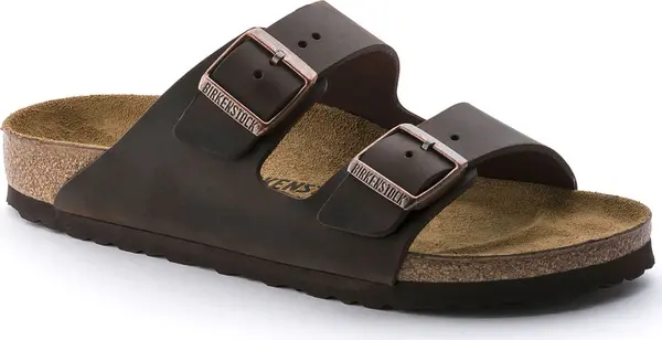 Birkenstock Birkenstock Arizona Oiled Leather Habana Regular Fit Unisex - Сандали Birkenstock - Кафяв - 52531-5 - Size: 5