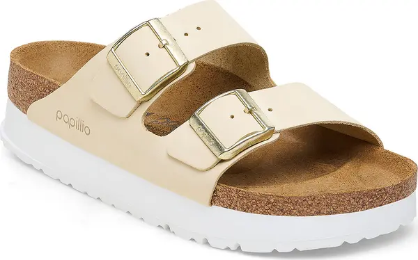 Birkenstock Birkenstock Arizona PAP Flex Platform Nubuck Leather Narrow Fit Жени - Сандали Birkenstock - Жълт - 1026924-8 - Size: 8