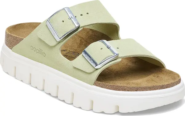 Birkenstock Birkenstock Arizona Platform - Papillio Suede Leather Narrow Fit Жени - Сандали Birkenstock - Зелен - 1026888-8 - Size: 8