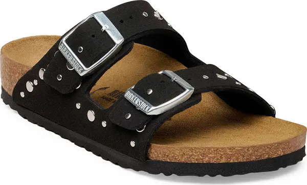 Birkenstock Birkenstock Arizona Rivet Border Synthetics Regular Fit Soft Birki Black Жени,Деца - Сандали Birkenstock - Черен - 1031589-4.5 - Size: 4.5