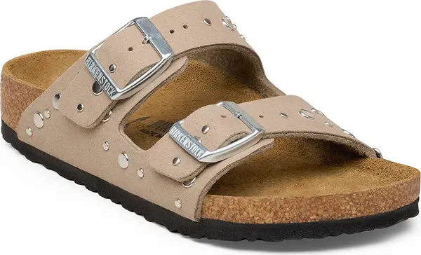 Birkenstock Birkenstock Arizona Rivet Border Synthetics Regular Fit Soft Birki Gray Taupe Жени,Деца - Сандали Birkenstock - Кафяв - 1031740-3.5 - Size: 3.5