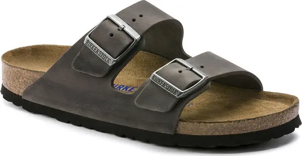 Birkenstock Birkenstock Arizona SFB Oiled Nubuck Leather Reg Fit Unisex - Сандали Birkenstock - Сив - 552801-5.5 - Size: 5.5