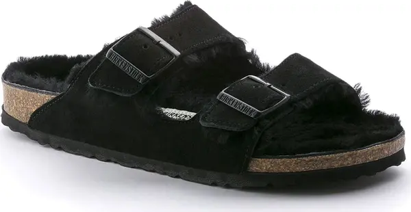 Birkenstock Birkenstock Arizona Shearling Black Regular Fit Unisex - Сандали Birkenstock - Черен - 752661-3.5 - Size: 3.5