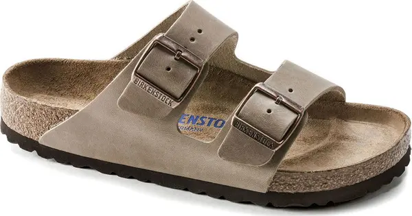 Birkenstock Birkenstock Arizona Soft Footbed Oiled Nubuck Leather Narrow Fit Unisex - Сандали Birkenstock - Кафяв - 552813-5 - Size: 5