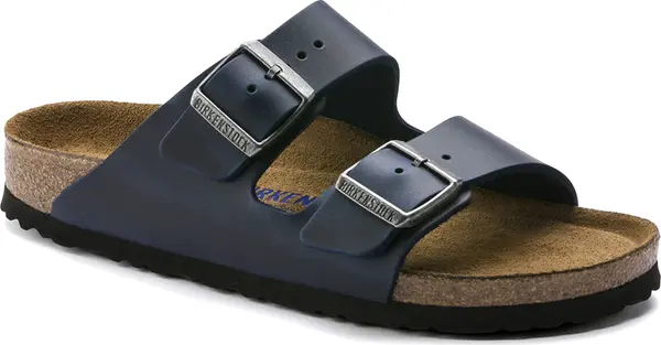 Birkenstock Birkenstock Arizona Soft Footbed Oiled Nubuck Leather Narrow Fit Жени - Сандали Birkenstock - Син - 1013644-7.5 - Size: 7.5