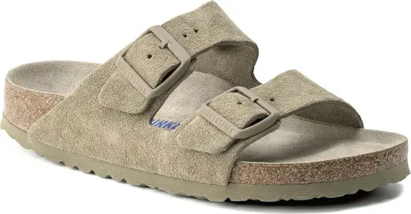 Birkenstock Birkenstock Arizona Soft Footbed Suede Leather Narrow Fit Жени - Сандали Birkenstock - Сив - 1019088-5.5 - Size: 5.5