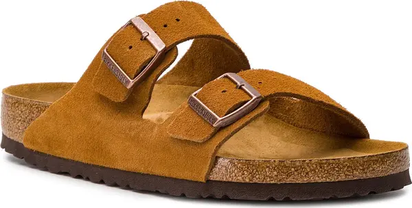 Birkenstock Birkenstock Arizona Soft Footbed Suede Leather Regular Fit Mink Жени - Сандали Birkenstock - Кафяв - 1027082-10.5 - Size: 10.5