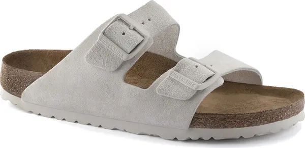 Birkenstock Birkenstock Arizona Soft Footbed Suede Leather Regular Fit Мъже - Сандали Birkenstock - Сив - 1024554-4.5 - Size: 4.5
