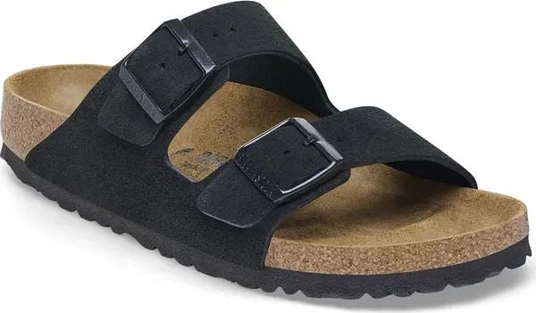 Birkenstock Birkenstock Arizona Suede Leather Regular Fit Black Жени - Сандали Birkenstock - Черен - 1027152-9 - Size: 9