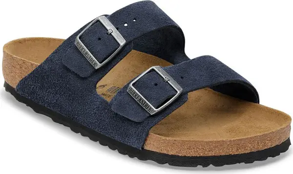 Birkenstock Birkenstock Arizona Suede Leather Regular Fit Жени - Сандали Birkenstock - Син - 1030916-3.5 - Size: 3.5