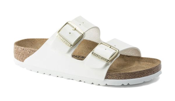 Birkenstock Birkenstock Arizona BF Patent White Narrow Fit
