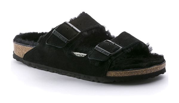 Birkenstock Birkenstock Arizona Shearling Black Regular Fit