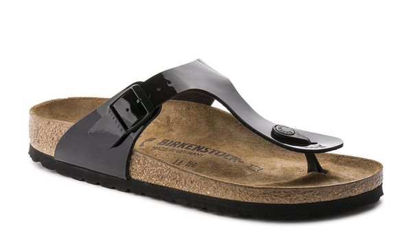 Birkenstock Birkenstock Gizeh BF Patent Black Narrow Fit