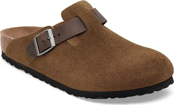 Birkenstock Birkenstock Boston BS Mixed Leather Regular Fit Мъже - Сандали Birkenstock - Кафяв - 1030667-8 - Size: 8