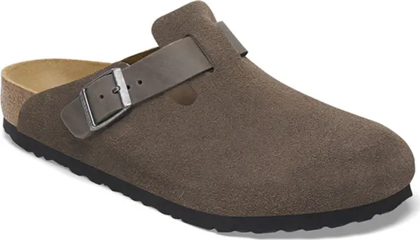 Birkenstock Birkenstock Boston BS Mixed Leather Regular Fit Мъже - Сандали Birkenstock - Сив - 1029210-9 - Size: 9