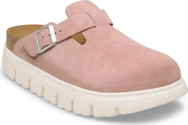 Birkenstock Birkenstock Boston Chunky Suede Leather Narrow Fit Pink Clay Жени - Сандали Birkenstock - Розов - 1031255-3.5 - Size: 3.5
