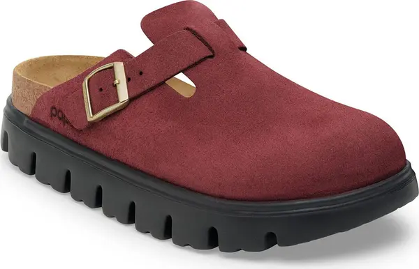 Birkenstock Birkenstock Boston Chunky Suede Leather Narrow Fit Жени - Сандали Birkenstock - Бордо - 1030400-7.5 - Size: 7.5